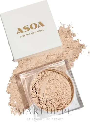 Asoa Mineral Coverage Foundation минеральная база под макияж, рассыпчатая пудровая основа с матовым финишем, 6 г, оттенок C16 - Vanila