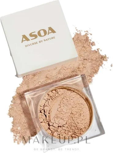 Asoa Mineral Coverage Foundation минеральная база под макияж, рассыпчатая пудровая основа с матовым финишем, 6 г, оттенок C20 - Natural Light