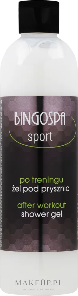 Гель для душа после тренировки BingoSpa After Workout с маслом перечной мяты, 300 мл