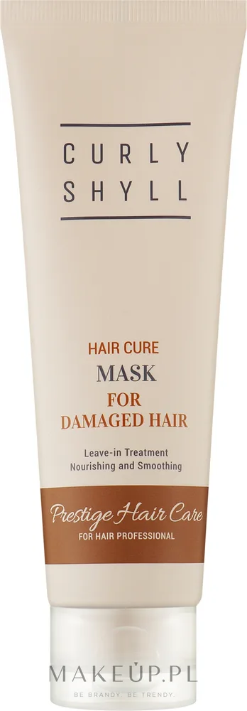 Несмываемая термозащитная маска для волос Curly Shyll для повреждённых волос, кератин, шёлк, аргановое масло, керамиды, 100 мл