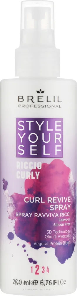 Спрей для вьющихся волос Brelil Style Yourself Curly Revive Spray, 200 мл