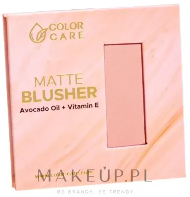 Color Care Matte Blusher румяна для лица компактные матовые матирующие с маслом авокадо и витамином Е 8 г