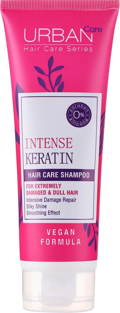 Шампунь Urban Care Intense Keratin восстанавливающий с протеинами пшеницы, сои и кукурузы, 250 мл
