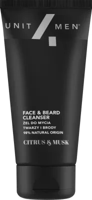 Гель для умывания лица и бороды Unit4Men Citrus&Musk Face & Beard Cleanser 150 мл