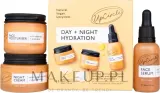 Набор UpCircle Day + Night крем с витамином E и алоэ ночной крем и сыворотка с кофе 60+55+30 мл — фото 1
