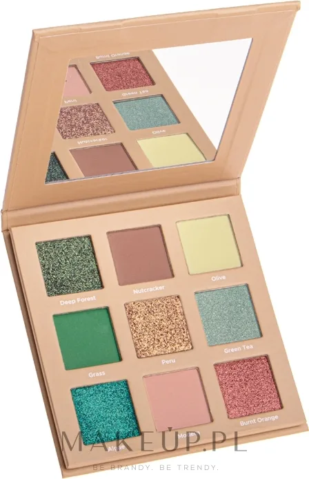Палетка теней для век Color Care Eyeshadow Palette веганская, оттенок Khaki