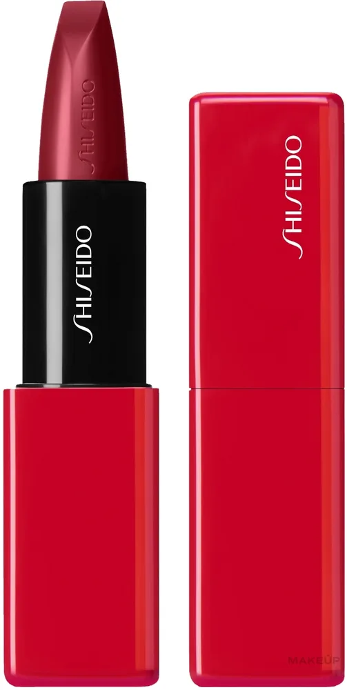 Гелевая помада для губ Shiseido Technosatin сатиновая, оттенок 411 - Scarlet Cluster