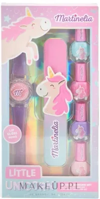 Набор детский Martinelia Little Unicorn часы 4 лака для ногтей пилка и блеск для губ