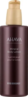 Ahava Vivid Burgundy Mineral Body Lotion — минеральный бальзам для тела с антиоксидантами асаи и кофе, 250 мл