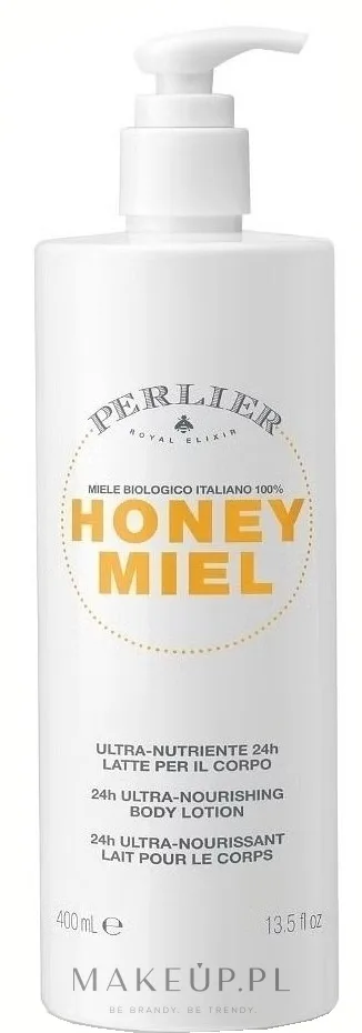 Perlier Honey Miel 24H Ultra-Nourishing Body Lotion — питательный бальзам для тела с мёдом и маточным молочком, 400 мл