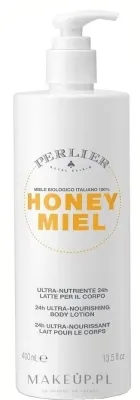 Perlier Honey Miel 24H Ultra-Nourishing Body Lotion — питательный бальзам для тела с мёдом и маточным молочком, 400 мл
