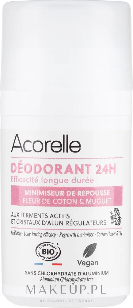 Натуральный минеральный дезодорант-ролик Acorelle 24H с длительным действием