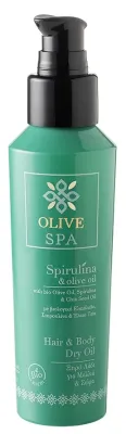 Масло для тела и волос Olive Spa Spirulina сухое со спирулиной и оливковым маслом 100 мл