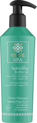 Детокс-шампунь Olive Spa Spirulina Detox против выпадения волос со спирулиной и женьшенем, 250 мл