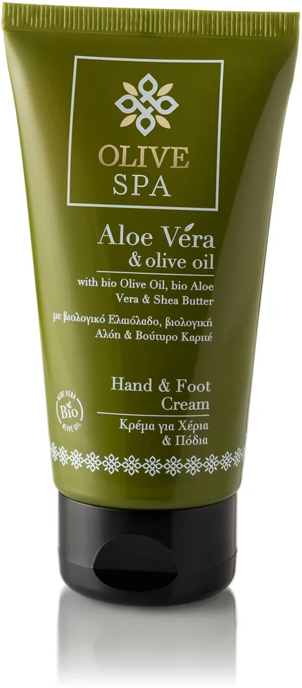 Olive Spa Aloe Vera крем для рук и стоп увлажняющий питательный с алоэ вера и маслом ши 75 мл