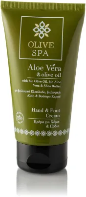 Olive Spa Aloe Vera крем для рук и стоп увлажняющий питательный с алоэ вера и маслом ши 75 мл