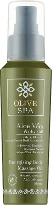 Масло для массажа тела Olive Spa Aloe Vera Energising тонизирующее с базиликом и лемонграссом 100 мл