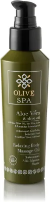 Масло для массажа тела Olive Spa Aloe Vera Relaxing расслабляющее с цветочным ароматом 100 мл
