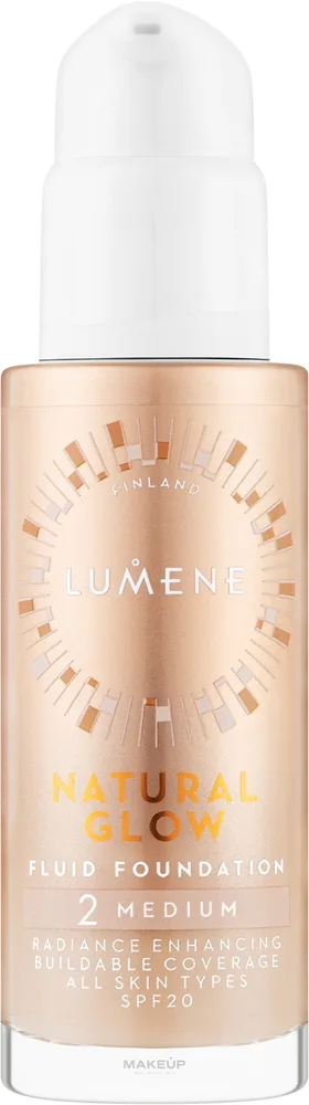 Тональный флюид Lumene Natural Glow SPF 20 сияющий увлажняющий, 30 мл, оттенок 1.5 - Fair