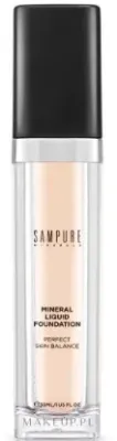 Sampure Minerals Liquid Foundation тональная основа жидкая минеральная, тональный крем с гиалуроновой кислотой и растительными маслами, 30 мл