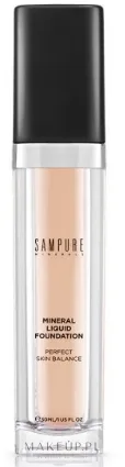 Sampure Minerals Liquid Foundation тональная основа жидкая минеральная, тональный крем с гиалуроновой кислотой и растительными маслами, 30 мл, оттенок 120