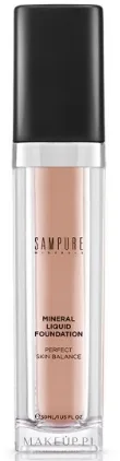 Sampure Minerals Liquid Foundation тональная основа жидкая минеральная, тональный крем с гиалуроновой кислотой и растительными маслами, 30 мл, оттенок 160