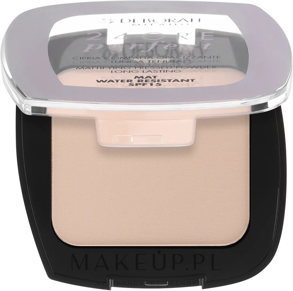 Пудровая тональная основа Deborah Fondotinta 24 Ore Perfect SPF 15 матирующая, 9 г, оттенок 1 - Light Beige