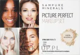 Sampure Minerals Picture Perfect Makeup Set Pale набор для макияжа минеральный кисть кабуки кисть для румян рассыпчатая пудра тональная пудра румяна 5 предметов — фото 1