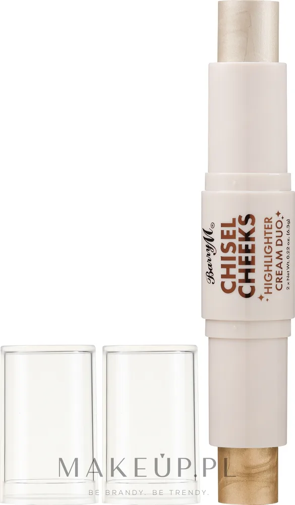 Хайлайтер для лица Barry M Chisel Cheeks Cream Duo, оттенок Silver/Gold