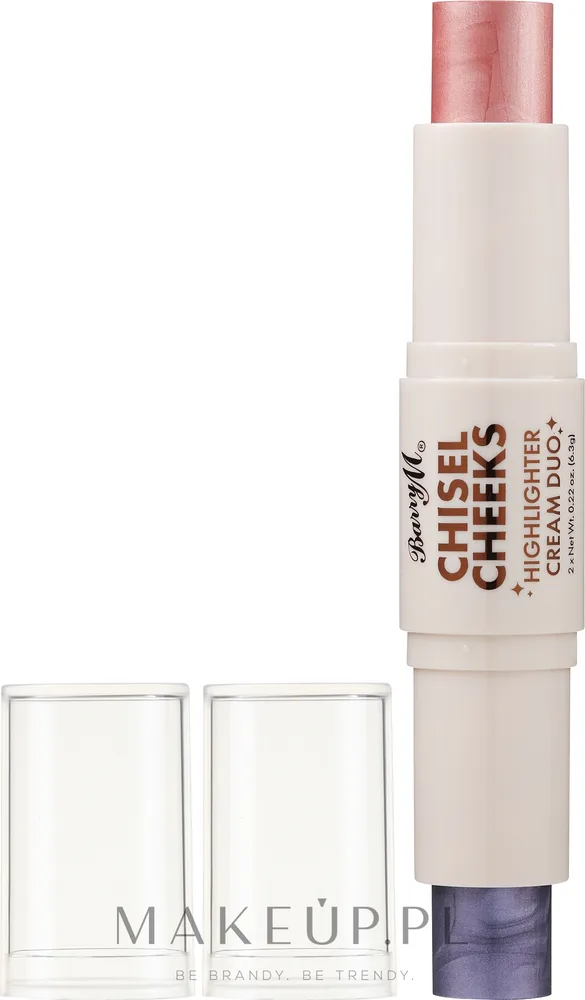 Хайлайтер для лица Barry M Chisel Cheeks Cream Duo, оттенок Lilac/Pink