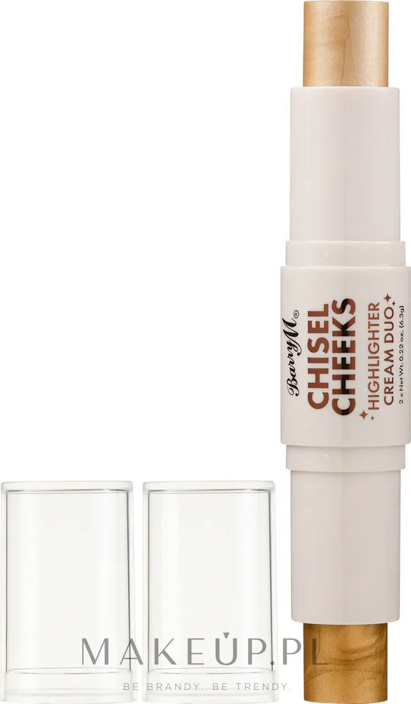 Хайлайтер для лица Barry M Chisel Cheeks Cream Duo, оттенок Gold/Bronze