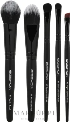 Eigshow Beauty Eigshow Jade Series Essential Brush Set Black - Набор кистей для макияжа Eigshow Jade Series Essential Brush Set Black 5 шт