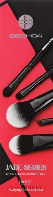 Eigshow Beauty Eigshow Jade Series Essential Brush Set Black * - Набор кистей для макияжа Eigshow Jade Series Essential Brush Set Black 5 шт
