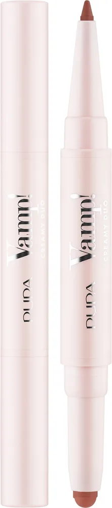 Помада-карандаш для губ Pupa Vamp! Creamy Duo 2 в 1, оттенок 015 - Fair Warm Nude