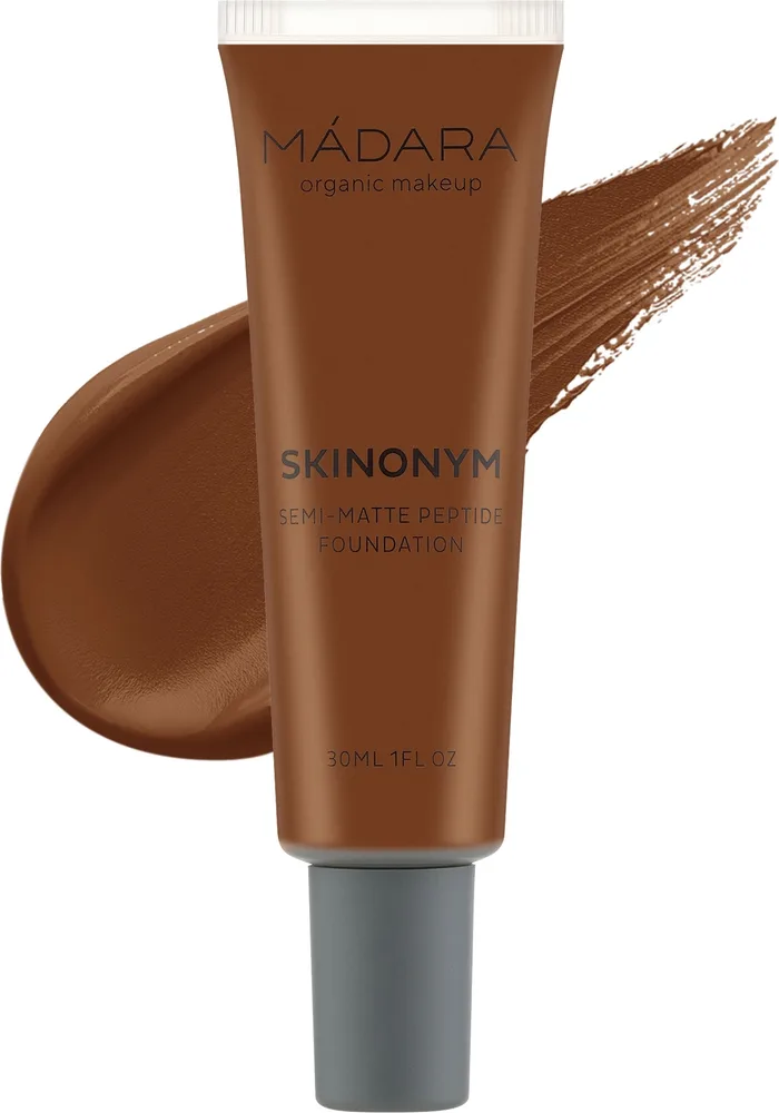 Тональный крем Madara Cosmetics Skinonym Semi-Matte Peptide натуральный полуматовый, 30 мл, оттенок 85 - Umber