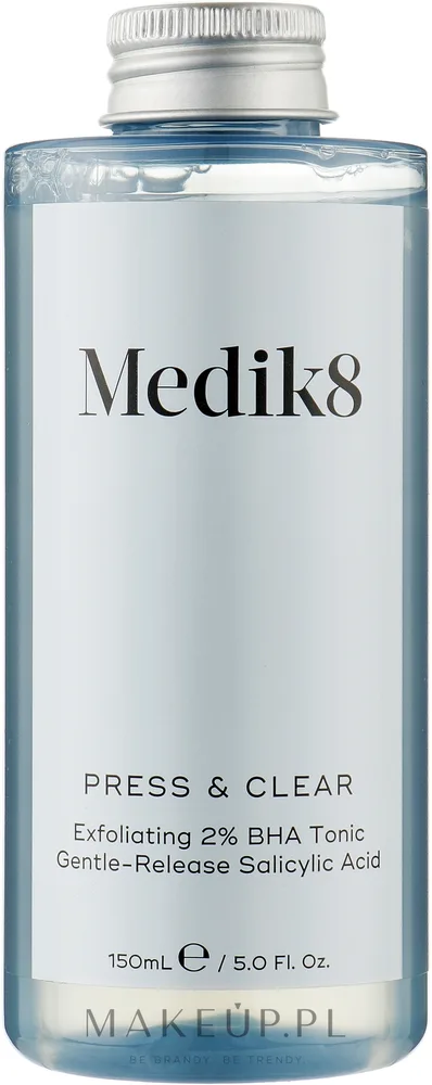 Отшелушивающий тоник Medik8 Press & Clear Refill с 2% салициловой кислотой BHA 150 мл