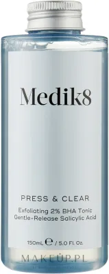 Отшелушивающий тоник Medik8 Press & Clear Refill с 2% салициловой кислотой BHA 150 мл