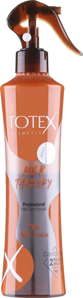 Totex Cosmetic Totex Cosmetic Milk Therapy Hair Conditioner Spray - Двухфазный спрей-кондиционер с протеинами молока Totex Milk Therapy, 400 мл