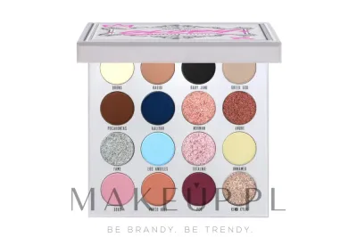 Палетка теней для век Pierre Rene x Jedrzej Urbanski Glory Eyeshadow Palette 16 оттенков