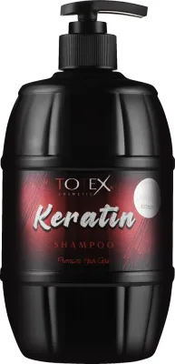 Шампунь Totex Cosmetic с кератином для повреждённых волос, 750 мл, ОАЭ