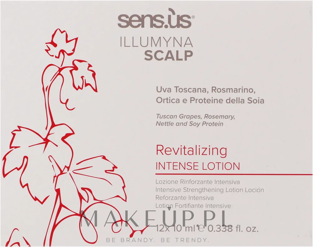 Лосьон для волос Sensus Illumyna Scalp Revitalizing Intense интенсивный в ампулах 12 x 10 мл