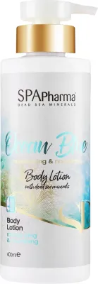 Spa Pharma Ocean Blue Body Lotion — минеральный бальзам для тела с минералами Мёртвого моря и маслом арганы, 400 мл