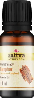Эфирное масло Sattva Ayurveda Камфора 10 мл натуральное бодрящее для ясности мыслей