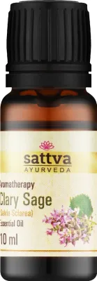 Эфирное масло Sattva Ayurveda Шалфей мускатный 10 мл натуральное для тела и релакса