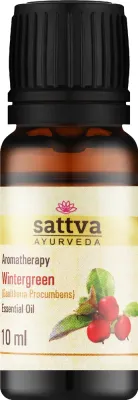 Эфирное масло Sattva Ayurveda Гаультерия 10 мл натуральное винтергрин для косметики