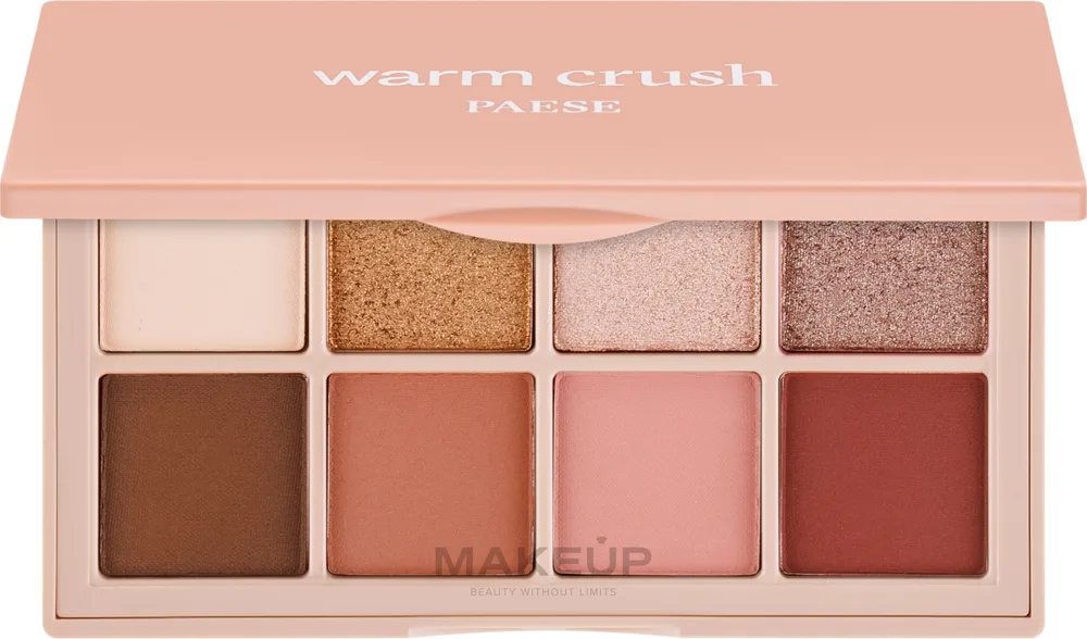 Палетка теней для век Paese Mattlicious Eyeshadow Palette 8 оттенков, оттенок Warm Crush