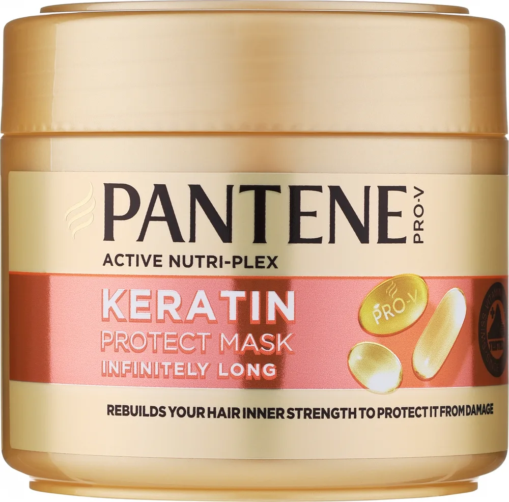 Маска для длинных волос Pantene Pro-V восстановление, пантенол, ниацинамид, витамин E, для нормальных волос, 300 мл