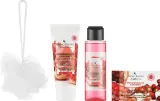 Набор Primo Bagno Pomegranate Coconut лосьон гель для душа мыло и мочалка с алоэ 100+150 мл+100 г — фото 2