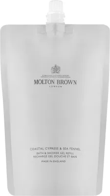 Гель для душа и ванны Molton Brown Coastal Cypress & Sea Fennel сменный блок, 400 мл