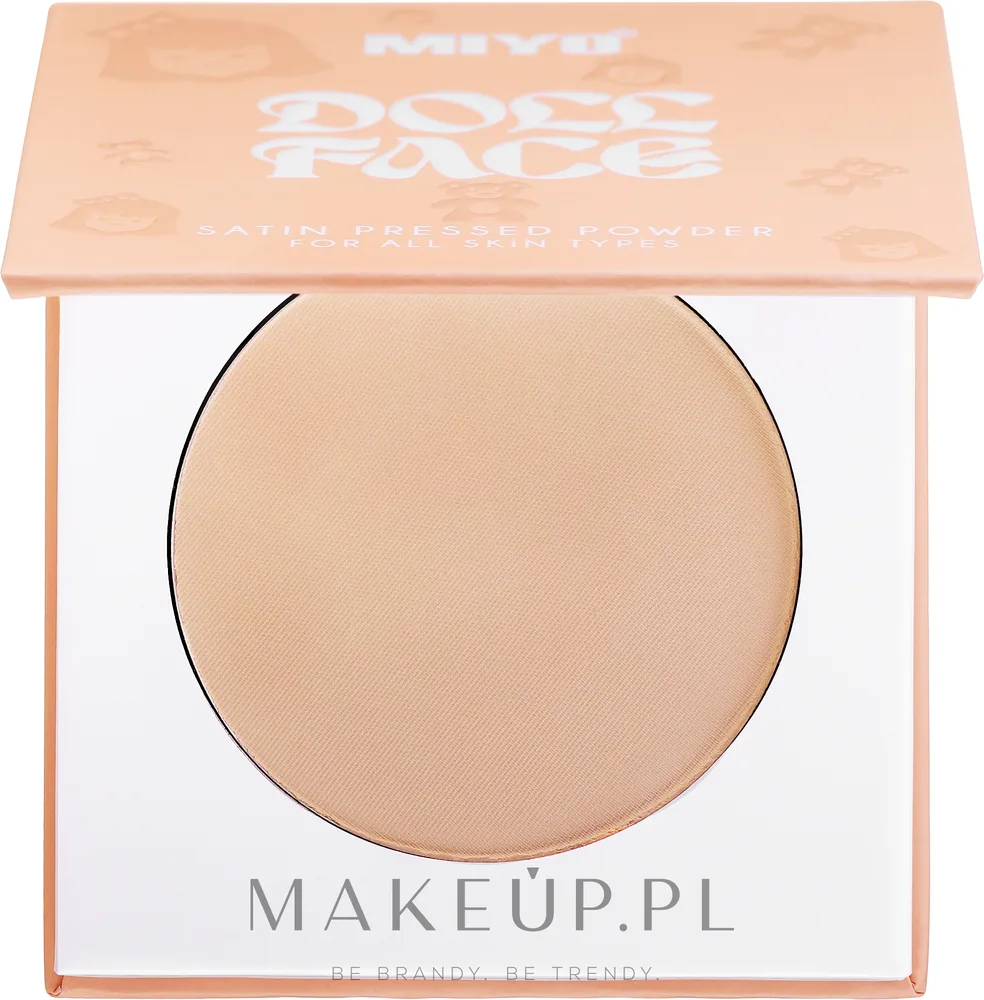 Прессованная пудра Miyo Doll Face Satin Pressed Powder сатиновая, 7 г, оттенок 03 - Ballerina